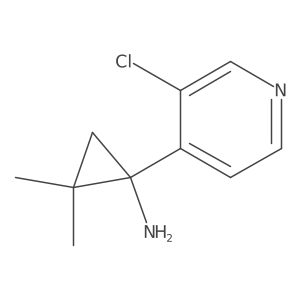 1-(3-Chloropyridin-4-yl)-2,2-dimethylcyclopropan-1-amine结构式
