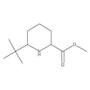 Methyl 6-tert-butylpiperidine-2-carboxylate Structure