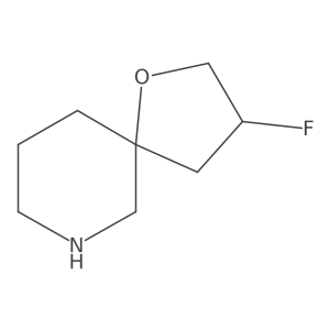3-Fluoro-1-oxa-7-azaspiro[4.5]decane Structure