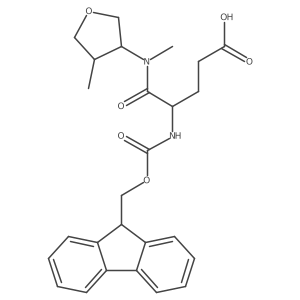 4-({[(9H-fluoren-9-yl)methoxy]carbonyl}amino)-4-[methyl(4-methyloxolan-3-yl)carbamoyl]butanoic acid Structure