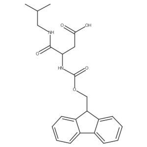 3-({[(9H-fluoren-9-yl)methoxy]carbonyl}amino)-3-[(2-methylpropyl)carbamoyl]propanoic acid Structure