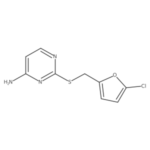 2-{[(5-Chlorofuran-2-yl)methyl]sulfanyl}pyrimidin-4-amine Structure