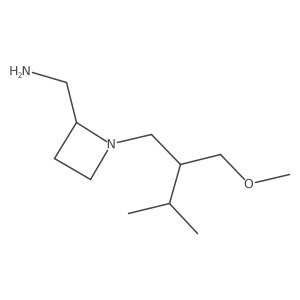 {1-[2-(Methoxymethyl)-3-methylbutyl]azetidin-2-yl}methanamine结构式