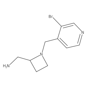 {1-[(3-Bromopyridin-4-yl)methyl]azetidin-2-yl}methanamine结构式