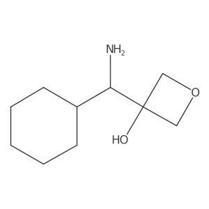 3-[Amino(cyclohexyl)methyl]oxetan-3-ol结构式