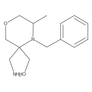[(3S,5R)-3-(aminomethyl)-4-benzyl-5-methylmorpholin-3-yl]methanol结构式