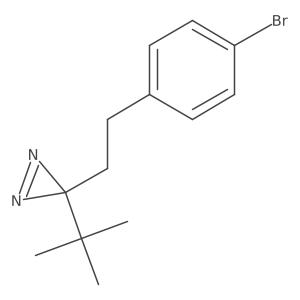 3-[2-(4-bromophenyl)ethyl]-3-tert-butyl-3H-diazirine结构式