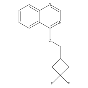4-[(3,3-Difluorocyclobutyl)methoxy]quinazoline结构式