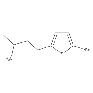 (2R)-4-(5-bromothiophen-2-yl)butan-2-amine Structure