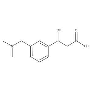 (3R)-3-{3-[(dimethylamino)methyl]phenyl}-3-hydroxypropanoic acid Structure