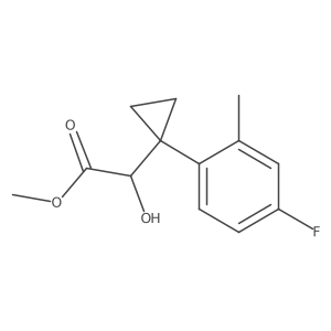 Methyl 2-[1-(4-fluoro-2-methylphenyl)cyclopropyl]-2-hydroxyacetate结构式