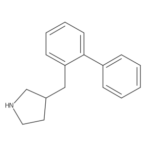 3-[(2-Phenylphenyl)methyl]pyrrolidine结构式