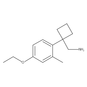 [1-(4-Ethoxy-2-methylphenyl)cyclobutyl]methanamine结构式