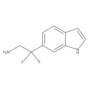 2,2-difluoro-2-(1H-indol-6-yl)ethan-1-amine Structure