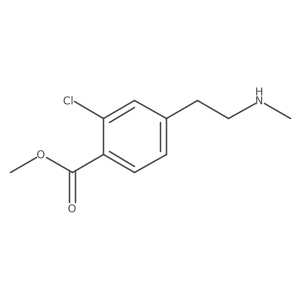 Methyl 2-chloro-4-[2-(methylamino)ethyl]benzoate结构式