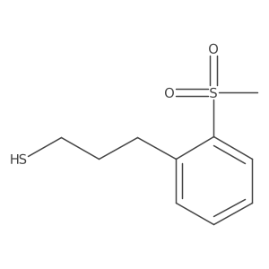 3-(2-Methanesulfonylphenyl)propane-1-thiol结构式