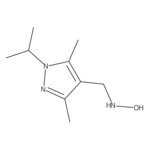 N-{[3,5-dimethyl-1-(propan-2-yl)-1H-pyrazol-4-yl]methyl}hydroxylamine Structure