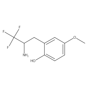 2-(2-Amino-3,3,3-trifluoropropyl)-4-methoxyphenol结构式