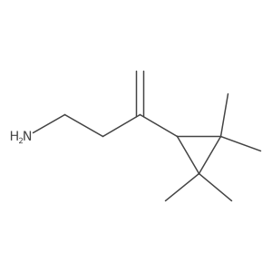 3-(2,2,3,3-Tetramethylcyclopropyl)but-3-en-1-amine结构式