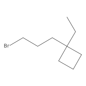 1-(3-Bromopropyl)-1-ethylcyclobutane Structure