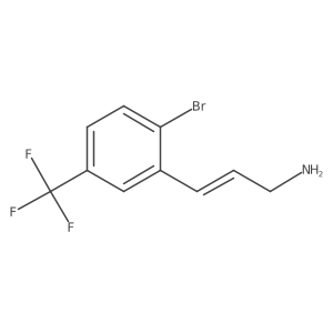 3-[2-Bromo-5-(trifluoromethyl)phenyl]prop-2-en-1-amine结构式