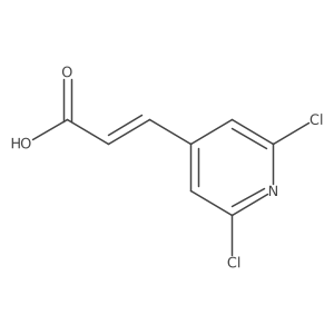 3-(2,6-Dichloropyridin-4-yl)prop-2-enoic acid Structure
