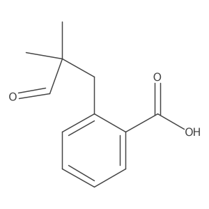 2-(2,2-Dimethyl-3-oxopropyl)benzoic acid结构式