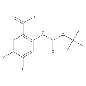 2-{[(Tert-butoxy)carbonyl]amino}-4-fluoro-5-methylbenzoic acid Structure
