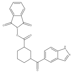 1,3-dioxo-2,3-dihydro-1H-isoindol-2-yl 1-(1H-indazole-5-carbonyl)piperidine-3-carboxylate Structure