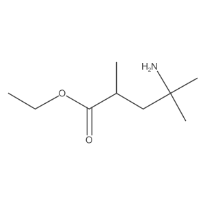 Ethyl 4-amino-2,4-dimethylpentanoate结构式