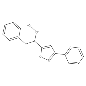 N-Hydroxy-3-phenyl-I+/--(phenylmethyl)-5-isoxazolemethanamine结构式