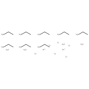 Platinum(2+), dichlorotetrakis(ethanamine)-, (SP-4-1)-tetrakis(ethanamine)platinum(2+) chloride (1:1:4), tetrahydrate Structure