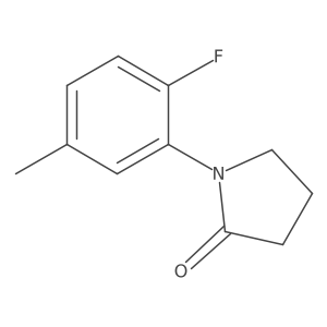 1-(2-Fluoro-5-methylphenyl)pyrrolidin-2-one结构式