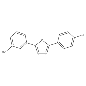 3-(5-(4-Chlorophenyl)-1,3,4-oxadiazol-2-yl)aniline结构式