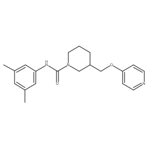 N-(3,5-dimethylphenyl)-3-[(pyridin-4-yloxy)methyl]piperidine-1-carboxamide Structure