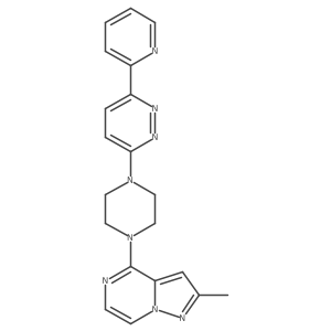 3-(4-{2-Methylpyrazolo[1,5-a]pyrazin-4-yl}piperazin-1-yl)-6-(pyridin-2-yl)pyridazine Structure