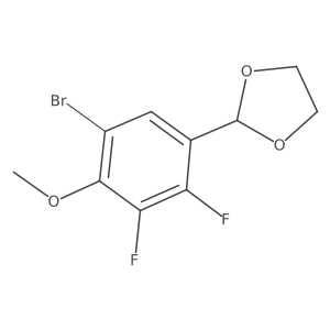 2-(5-Bromo-2,3-difluoro-4-methoxyphenyl)-1,3-dioxolane Structure