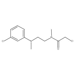 2-Chloro-N-[2-(3-chloro-N-methylanilino)ethyl]-N-methylacetamide结构式