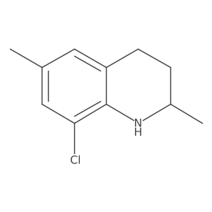 8-Chloro-2,6-dimethyl-1,2,3,4-tetrahydroquinoline结构式
