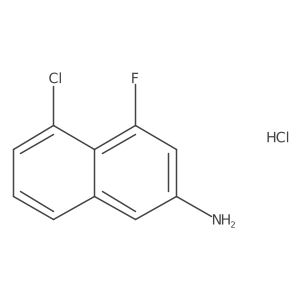 5-Chloro-4-fluoronaphthalen-2-amine hydrochloride结构式