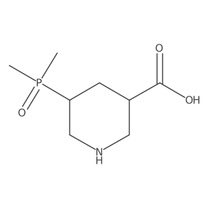 5-(Dimethylphosphoryl)piperidine-3-carboxylic acid Structure