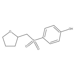 4-[[(Tetrahydro-2-furanyl)methyl]sulfonyl]phenol结构式