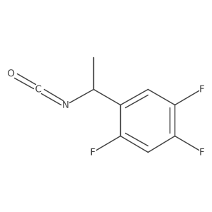 1,2,4-Trifluoro-5-(1-isocyanatoethyl)benzene Structure