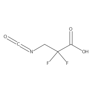 2,2-Difluoro-3-isocyanatopropanoic acid结构式
