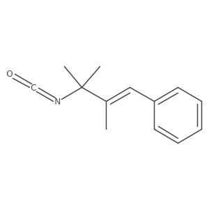 (3-Isocyanato-2,3-dimethylbut-1-en-1-yl)benzene Structure