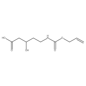 3-Hydroxy-5-{[(prop-2-en-1-yloxy)carbonyl]amino}pentanoic acid Structure