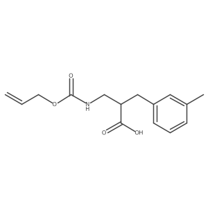 2-[(3-Methylphenyl)methyl]-3-{[(prop-2-en-1-yloxy)carbonyl]amino}propanoic acid结构式