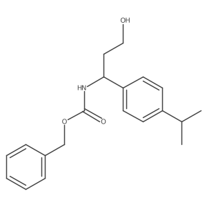 benzyl N-{3-hydroxy-1-[4-(propan-2-yl)phenyl]propyl}carbamate Structure