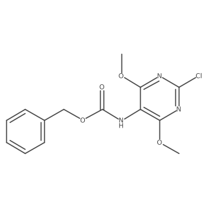 benzyl N-(2-chloro-4,6-dimethoxypyrimidin-5-yl)carbamate结构式