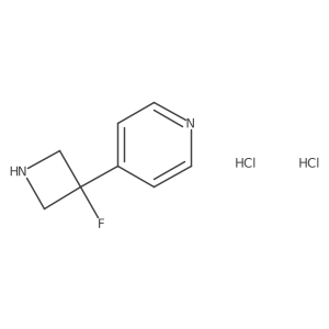 4-(3-Fluoroazetidin-3-yl)pyridinedihydrochloride Structure